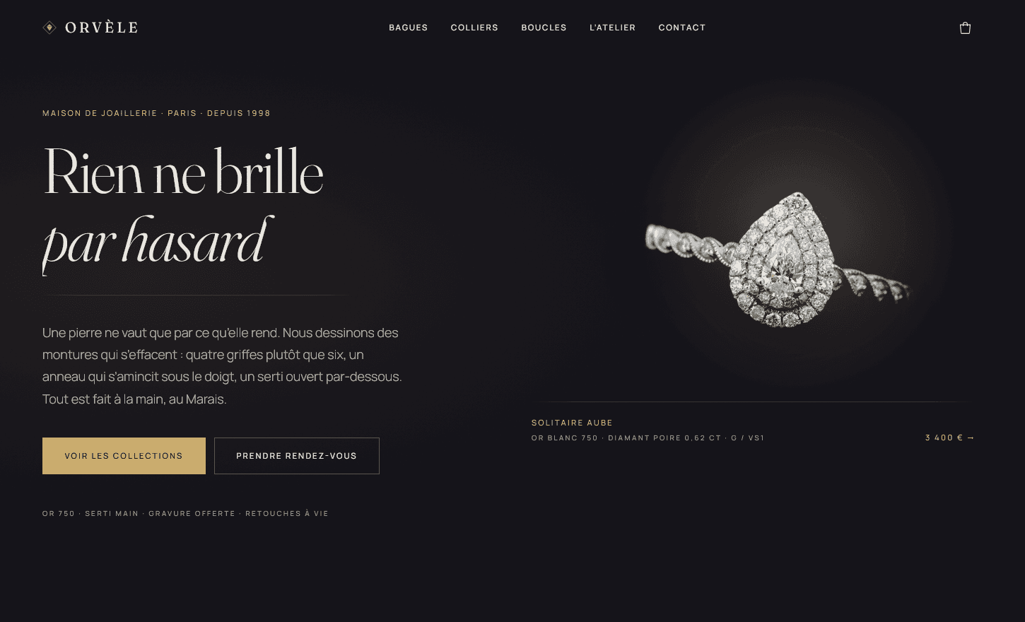 Site pour une boutique en ligne